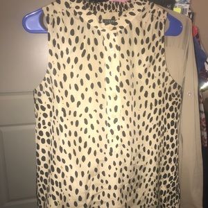 J.Crew factory Leopard print Sleeveless top
